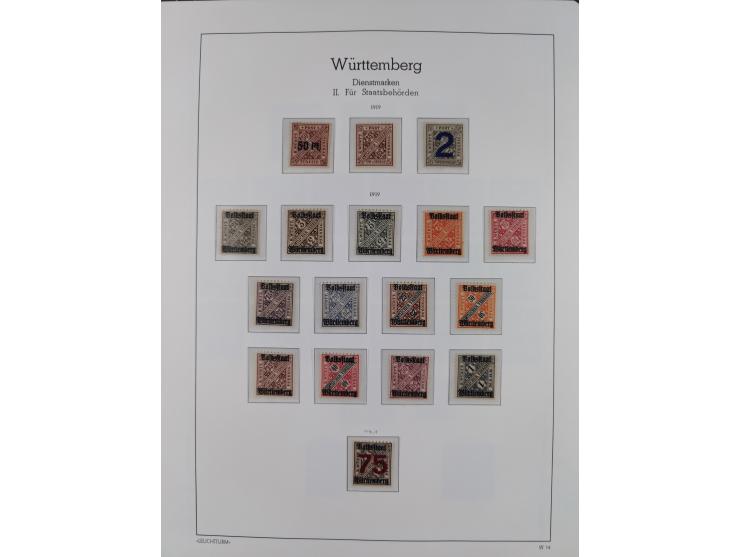 1849/1934 (ca.), meist postfrische Sammlung ab Altdeutschland mit einigen besseren Ausgaben, dabei u.a. Bayern mit Plattennum