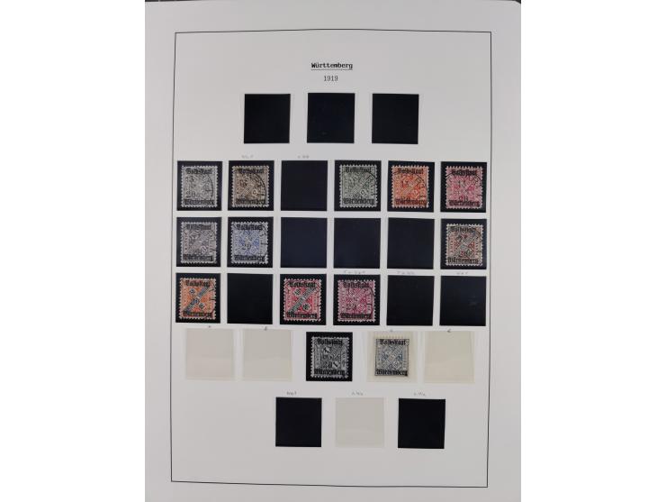 1849/1934 (ca.), meist postfrische Sammlung ab Altdeutschland mit einigen besseren Ausgaben, dabei u.a. Bayern mit Plattennum