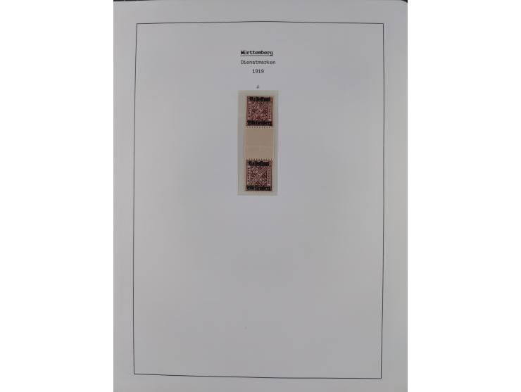 1849/1934 (ca.), meist postfrische Sammlung ab Altdeutschland mit einigen besseren Ausgaben, dabei u.a. Bayern mit Plattennum