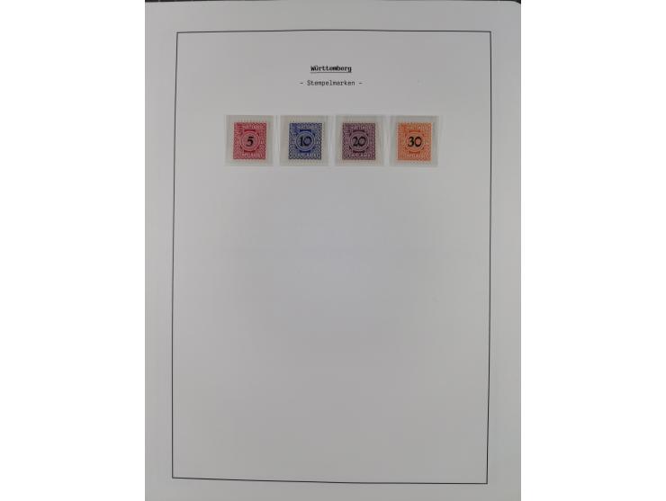 1849/1934 (ca.), meist postfrische Sammlung ab Altdeutschland mit einigen besseren Ausgaben, dabei u.a. Bayern mit Plattennum