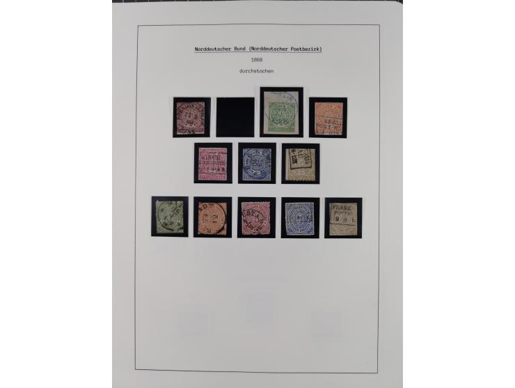 1849/1934 (ca.), meist postfrische Sammlung ab Altdeutschland mit einigen besseren Ausgaben, dabei u.a. Bayern mit Plattennum
