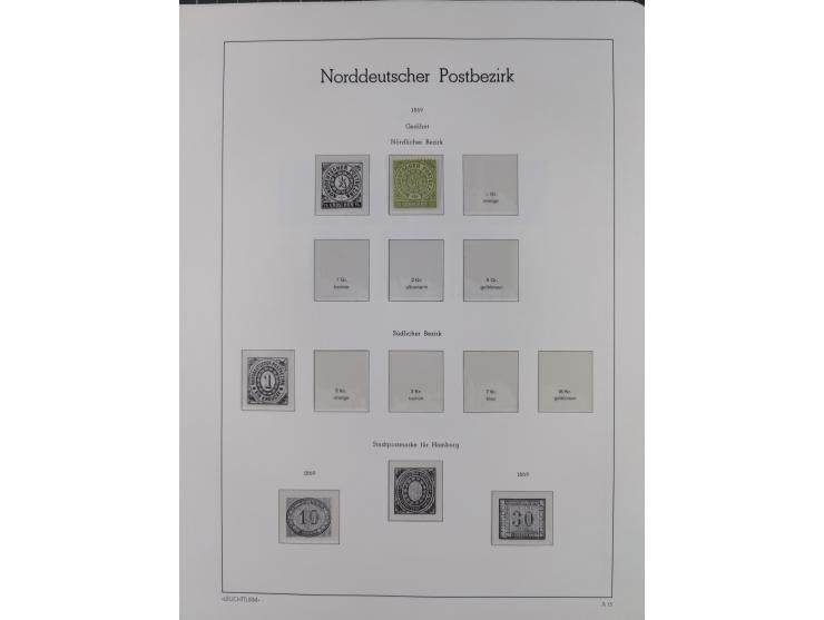 1849/1934 (ca.), meist postfrische Sammlung ab Altdeutschland mit einigen besseren Ausgaben, dabei u.a. Bayern mit Plattennum