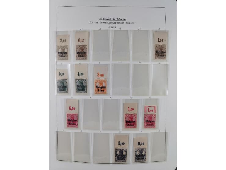 1849/1934 (ca.), meist postfrische Sammlung ab Altdeutschland mit einigen besseren Ausgaben, dabei u.a. Bayern mit Plattennum