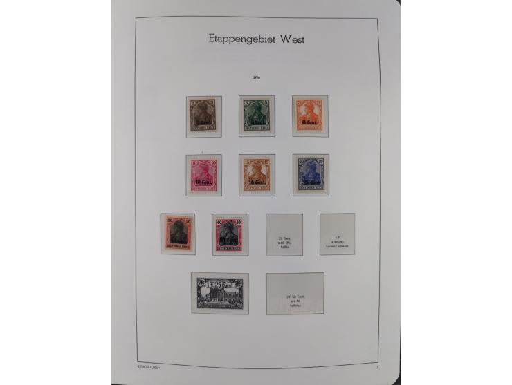 1849/1934 (ca.), meist postfrische Sammlung ab Altdeutschland mit einigen besseren Ausgaben, dabei u.a. Bayern mit Plattennum