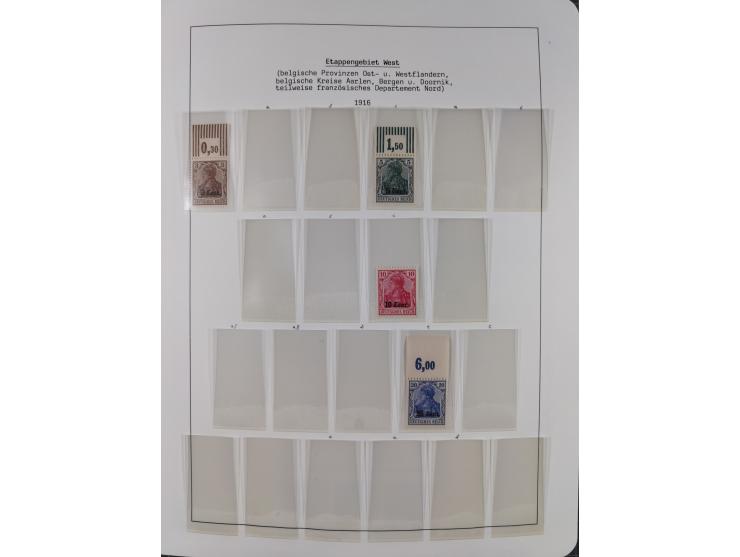 1849/1934 (ca.), meist postfrische Sammlung ab Altdeutschland mit einigen besseren Ausgaben, dabei u.a. Bayern mit Plattennum