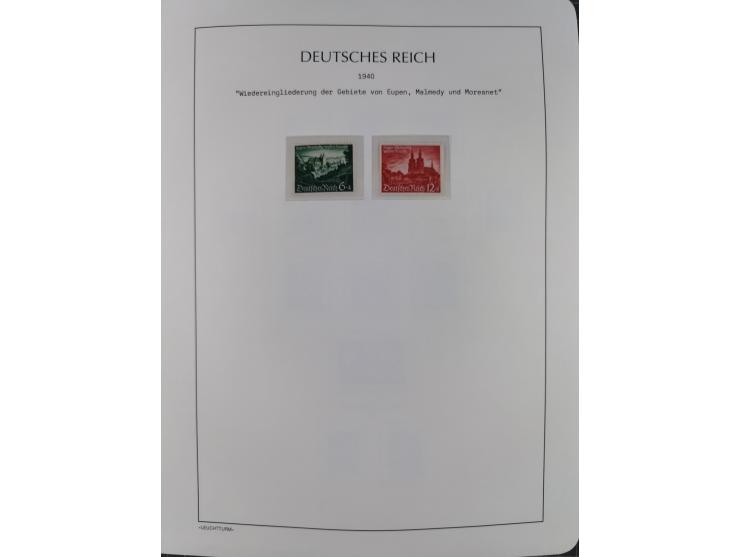 1849/1934 (ca.), meist postfrische Sammlung ab Altdeutschland mit einigen besseren Ausgaben, dabei u.a. Bayern mit Plattennum