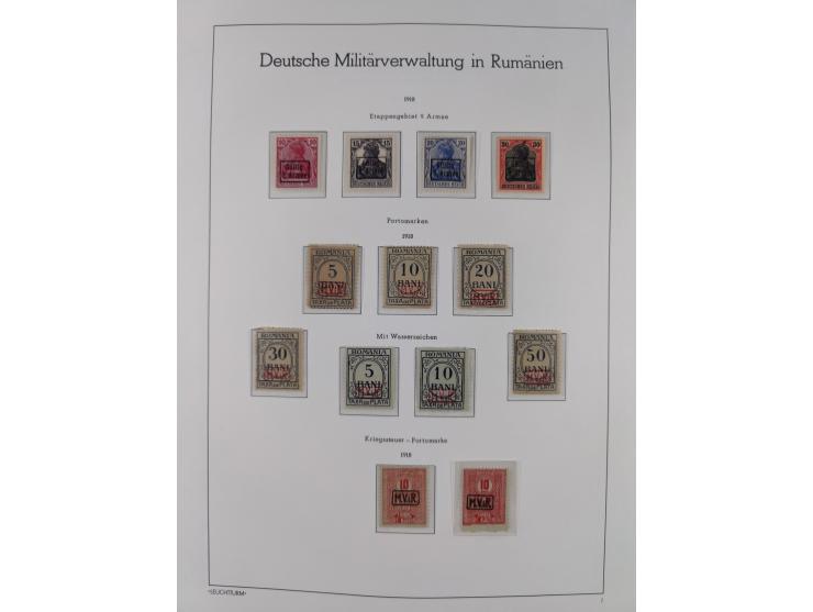 1849/1934 (ca.), meist postfrische Sammlung ab Altdeutschland mit einigen besseren Ausgaben, dabei u.a. Bayern mit Plattennum