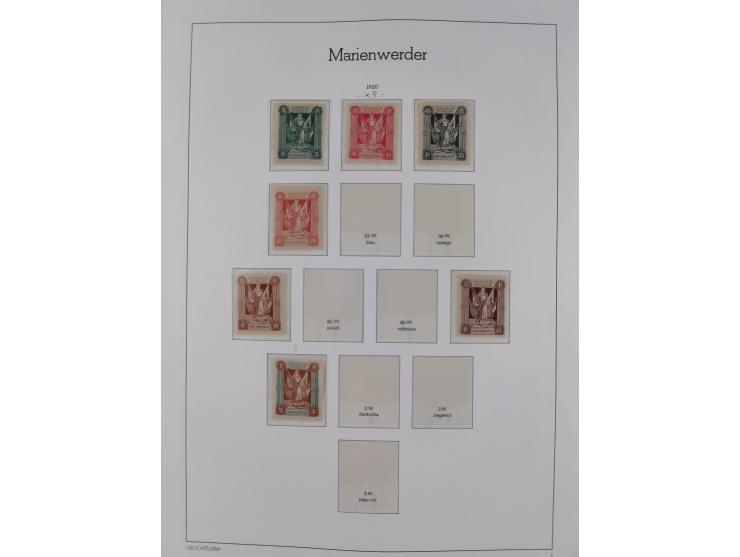 1849/1934 (ca.), meist postfrische Sammlung ab Altdeutschland mit einigen besseren Ausgaben, dabei u.a. Bayern mit Plattennum