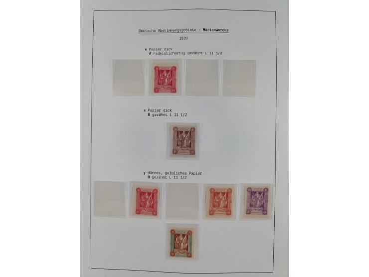 1849/1934 (ca.), meist postfrische Sammlung ab Altdeutschland mit einigen besseren Ausgaben, dabei u.a. Bayern mit Plattennum