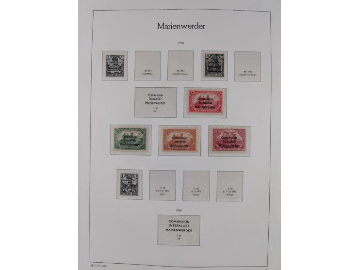 1849/1934 (ca.), meist postfrische Sammlung ab Altdeutschland mit einigen besseren Ausgaben, dabei u.a. Bayern mit Plattennum