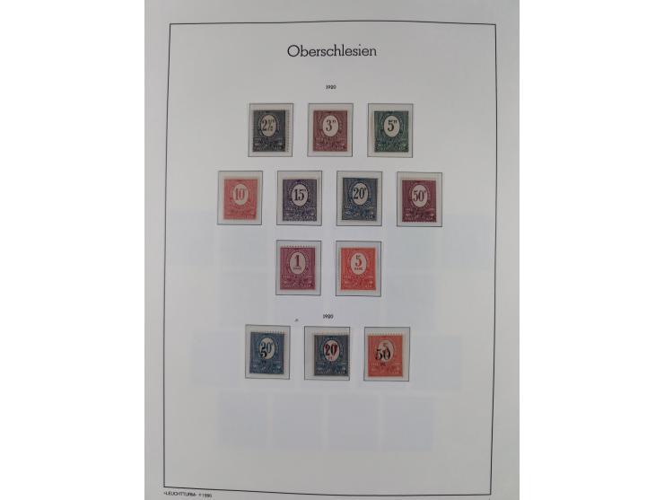 1849/1934 (ca.), meist postfrische Sammlung ab Altdeutschland mit einigen besseren Ausgaben, dabei u.a. Bayern mit Plattennum