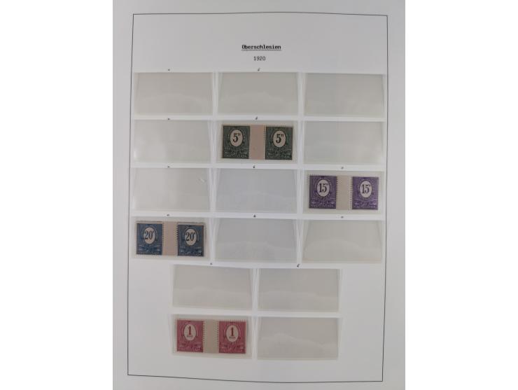 1849/1934 (ca.), meist postfrische Sammlung ab Altdeutschland mit einigen besseren Ausgaben, dabei u.a. Bayern mit Plattennum