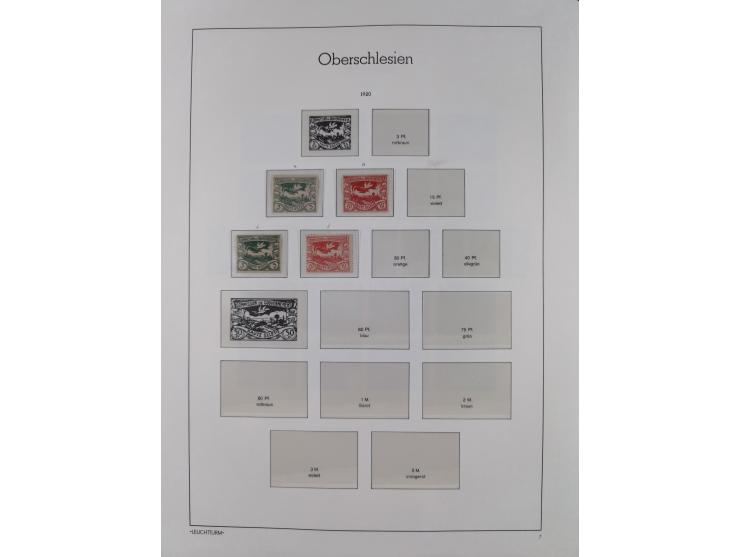 1849/1934 (ca.), meist postfrische Sammlung ab Altdeutschland mit einigen besseren Ausgaben, dabei u.a. Bayern mit Plattennum