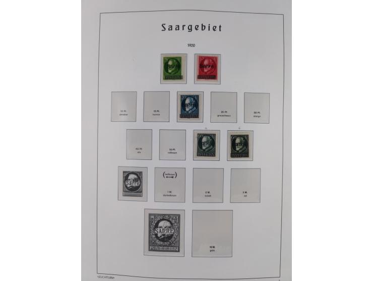 1849/1934 (ca.), meist postfrische Sammlung ab Altdeutschland mit einigen besseren Ausgaben, dabei u.a. Bayern mit Plattennum
