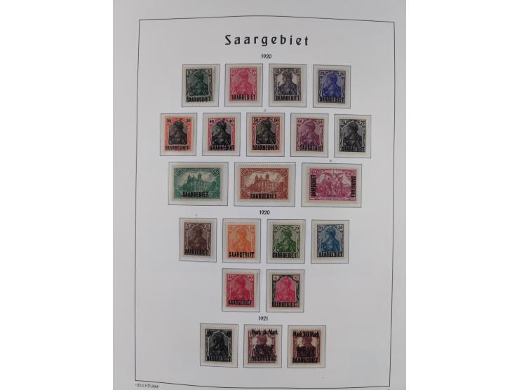 1849/1934 (ca.), meist postfrische Sammlung ab Altdeutschland mit einigen besseren Ausgaben, dabei u.a. Bayern mit Plattennum