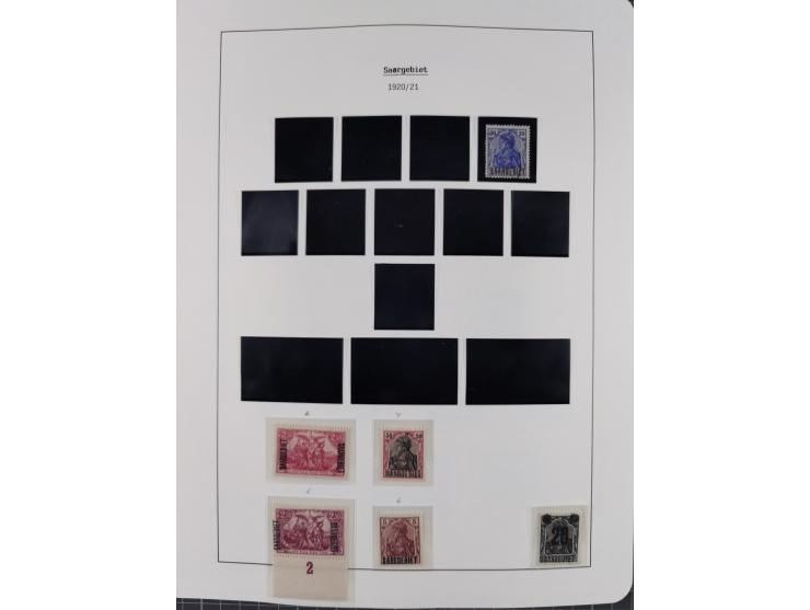 1849/1934 (ca.), meist postfrische Sammlung ab Altdeutschland mit einigen besseren Ausgaben, dabei u.a. Bayern mit Plattennum