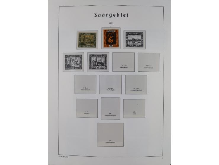 1849/1934 (ca.), meist postfrische Sammlung ab Altdeutschland mit einigen besseren Ausgaben, dabei u.a. Bayern mit Plattennum
