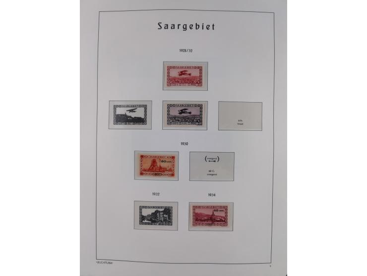 1849/1934 (ca.), meist postfrische Sammlung ab Altdeutschland mit einigen besseren Ausgaben, dabei u.a. Bayern mit Plattennum