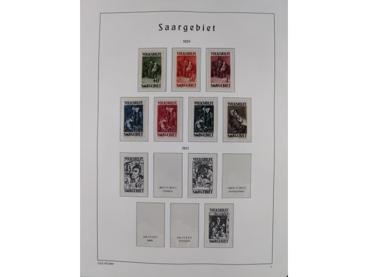 1849/1934 (ca.), meist postfrische Sammlung ab Altdeutschland mit einigen besseren Ausgaben, dabei u.a. Bayern mit Plattennum