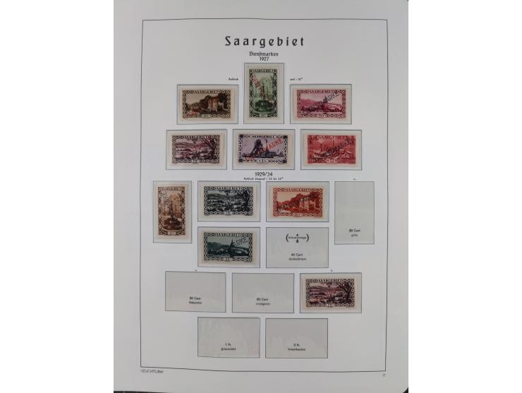 1849/1934 (ca.), meist postfrische Sammlung ab Altdeutschland mit einigen besseren Ausgaben, dabei u.a. Bayern mit Plattennum