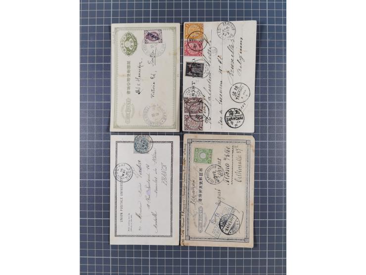 1900/11, postal history group of circa 65 covers and cards, mostly foreign destinations, many attractive and interesting usag