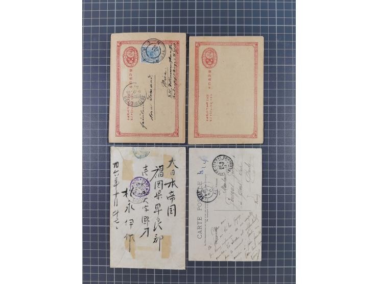 1900/11, postal history group of circa 65 covers and cards, mostly foreign destinations, many attractive and interesting usag