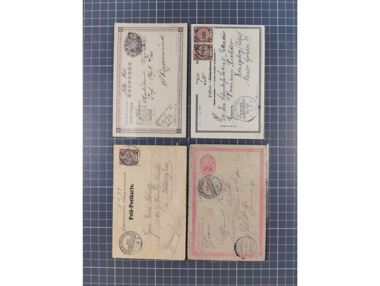 1900/11, postal history group of circa 65 covers and cards, mostly foreign destinations, many attractive and interesting usag