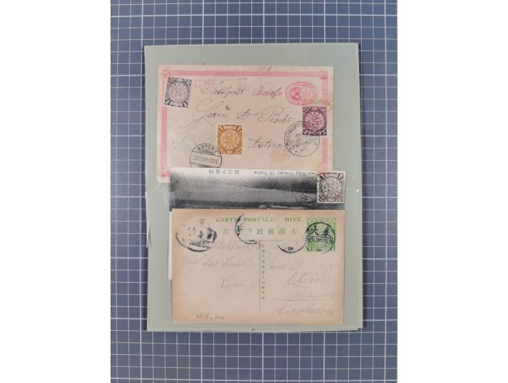 1900/11, postal history group of circa 65 covers and cards, mostly foreign destinations, many attractive and interesting usag