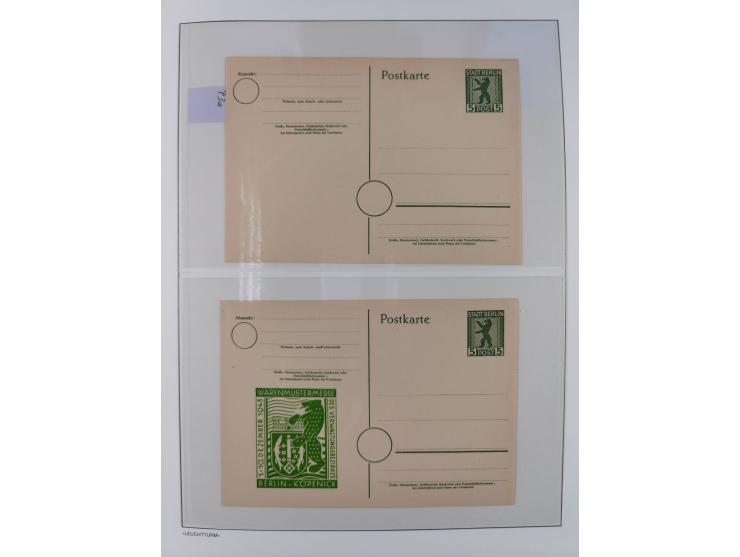 1945/49, meist postfrische Sammlung, dabei viele komplette Ausgaben, u.a. Mi.-Nr. 95AXatUs (2), Bl. 1x Bogenecke, Bl. 3-5, Bl