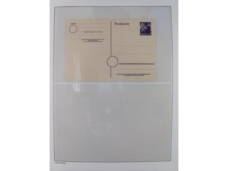 1945/49, meist postfrische Sammlung, dabei viele komplette Ausgaben, u.a. Mi.-Nr. 95AXatUs (2), Bl. 1x Bogenecke, Bl. 3-5, Bl