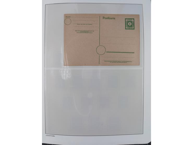 1945/49, meist postfrische Sammlung, dabei viele komplette Ausgaben, u.a. Mi.-Nr. 95AXatUs (2), Bl. 1x Bogenecke, Bl. 3-5, Bl