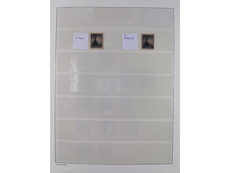 1945/49, meist postfrische Sammlung, dabei viele komplette Ausgaben, u.a. Mi.-Nr. 95AXatUs (2), Bl. 1x Bogenecke, Bl. 3-5, Bl