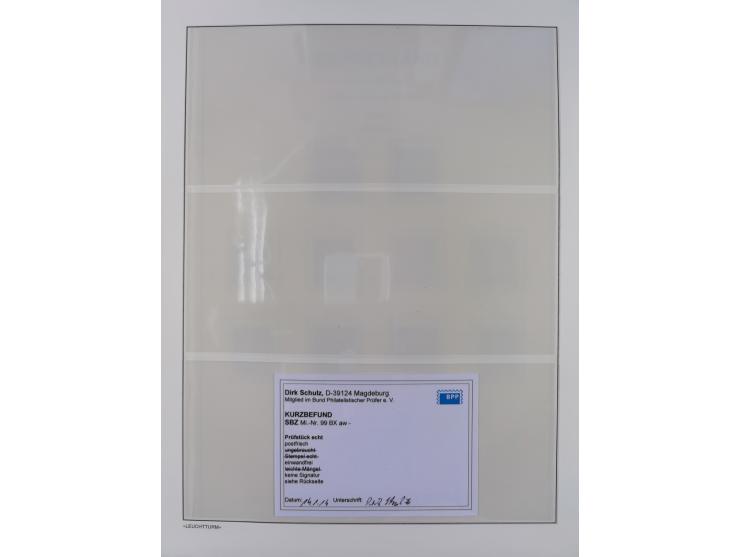 1945/49, meist postfrische Sammlung, dabei viele komplette Ausgaben, u.a. Mi.-Nr. 95AXatUs (2), Bl. 1x Bogenecke, Bl. 3-5, Bl