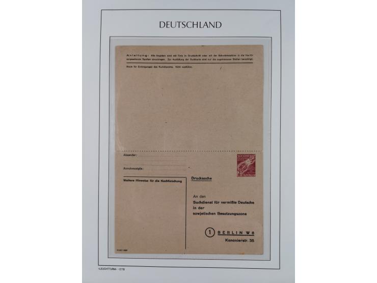 1945/49, meist postfrische Sammlung, dabei viele komplette Ausgaben, u.a. Mi.-Nr. 95AXatUs (2), Bl. 1x Bogenecke, Bl. 3-5, Bl