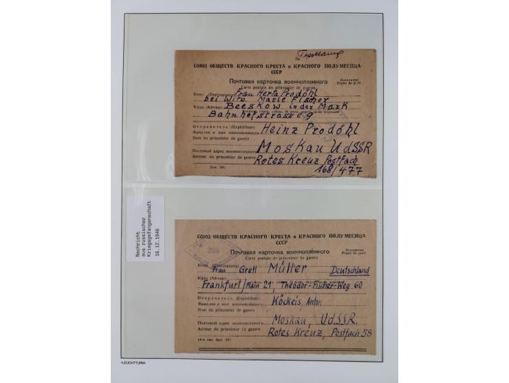 1945/49, meist postfrische Sammlung, dabei viele komplette Ausgaben, u.a. Mi.-Nr. 95AXatUs (2), Bl. 1x Bogenecke, Bl. 3-5, Bl