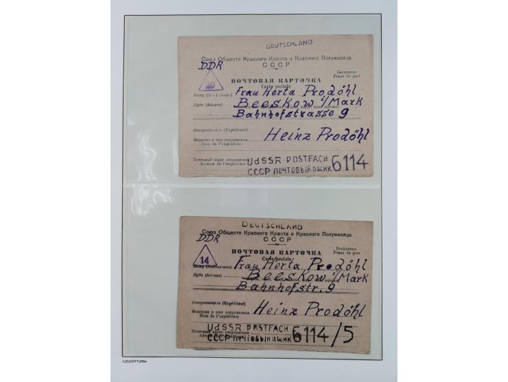 1945/49, meist postfrische Sammlung, dabei viele komplette Ausgaben, u.a. Mi.-Nr. 95AXatUs (2), Bl. 1x Bogenecke, Bl. 3-5, Bl