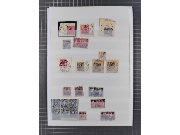1887/1917 (ca.), gestempelte Sammlung mit einigen Briefen, inkl. Vorläufern, Einheiten und weiteren Besonderheiten, teils sch
