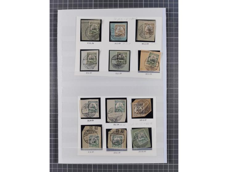 1887/1917 (ca.), gestempelte Sammlung mit einigen Briefen, inkl. Vorläufern, Einheiten und weiteren Besonderheiten, teils sch