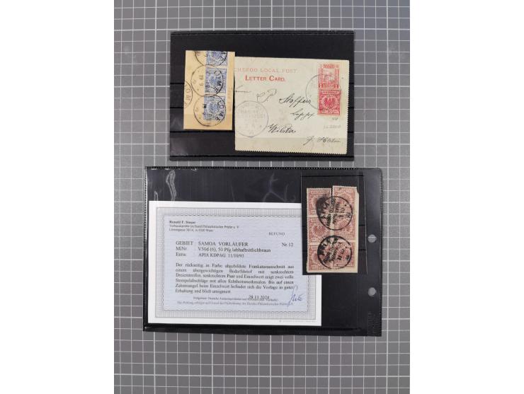 1887/1917 (ca.), gestempelte Sammlung mit einigen Briefen, inkl. Vorläufern, Einheiten und weiteren Besonderheiten, teils sch