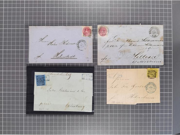1834/2000 (ca.), Sammlung mit hunderten von Briefen und Karten ab Vorphila mit vielen besseren Einzel- und Mehrfachfrankature