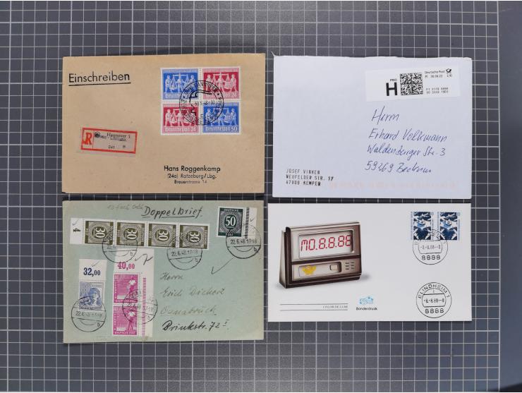 1834/2000 (ca.), Sammlung mit hunderten von Briefen und Karten ab Vorphila mit vielen besseren Einzel- und Mehrfachfrankature