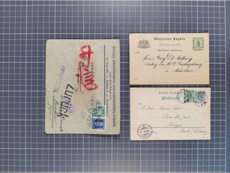 1834/2000 (ca.), Sammlung mit hunderten von Briefen und Karten ab Vorphila mit vielen besseren Einzel- und Mehrfachfrankature