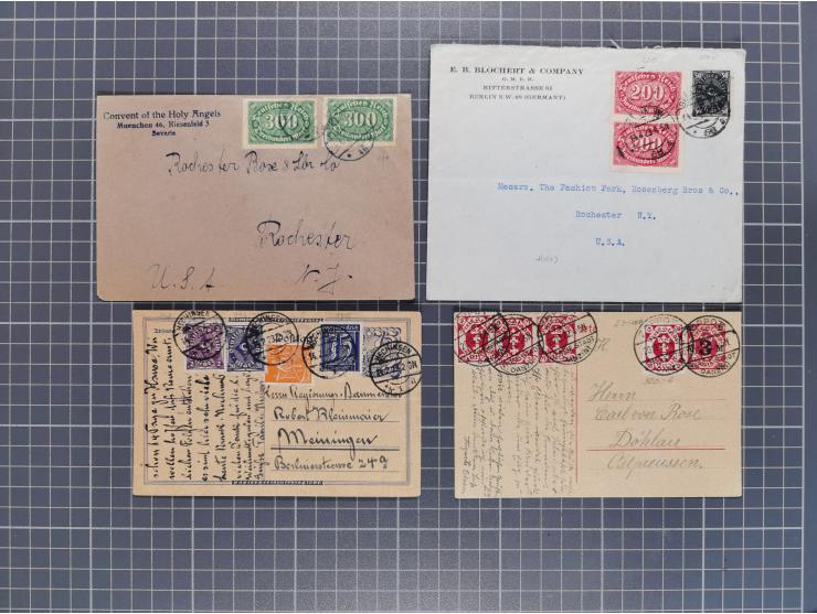 1834/2000 (ca.), Sammlung mit hunderten von Briefen und Karten ab Vorphila mit vielen besseren Einzel- und Mehrfachfrankature