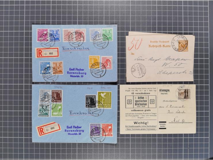 1834/2000 (ca.), Sammlung mit hunderten von Briefen und Karten ab Vorphila mit vielen besseren Einzel- und Mehrfachfrankature