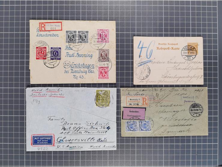 1834/2000 (ca.), Sammlung mit hunderten von Briefen und Karten ab Vorphila mit vielen besseren Einzel- und Mehrfachfrankature