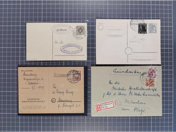 1834/2000 (ca.), Sammlung mit hunderten von Briefen und Karten ab Vorphila mit vielen besseren Einzel- und Mehrfachfrankature