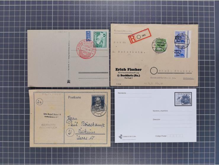 1834/2000 (ca.), Sammlung mit hunderten von Briefen und Karten ab Vorphila mit vielen besseren Einzel- und Mehrfachfrankature