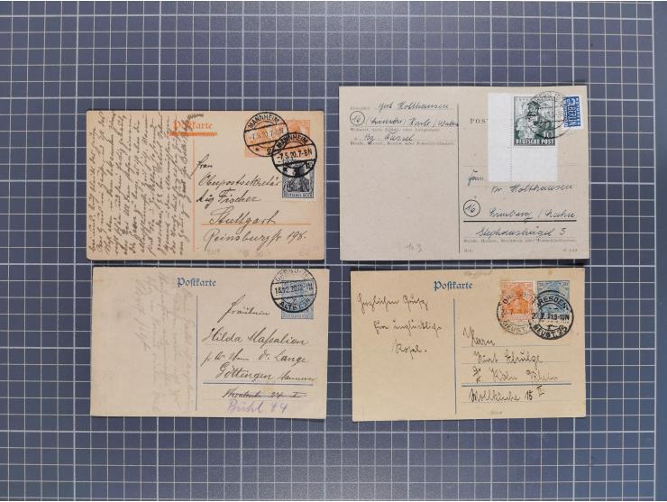 1834/2000 (ca.), Sammlung mit hunderten von Briefen und Karten ab Vorphila mit vielen besseren Einzel- und Mehrfachfrankature