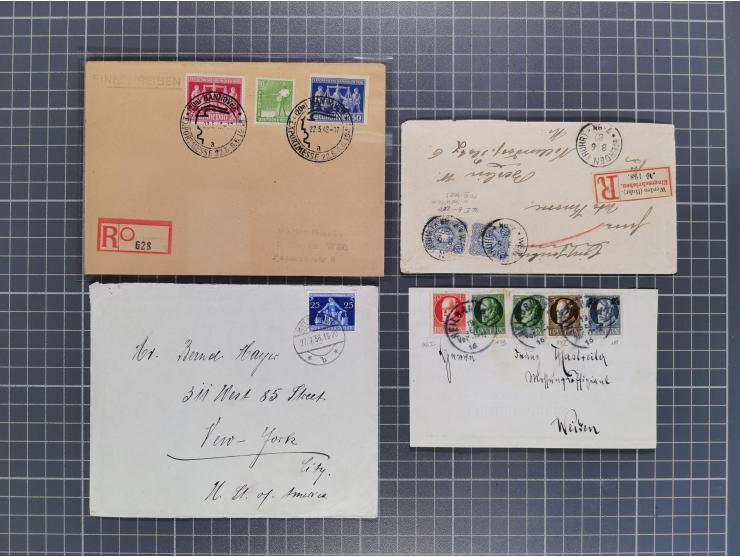 1834/2000 (ca.), Sammlung mit hunderten von Briefen und Karten ab Vorphila mit vielen besseren Einzel- und Mehrfachfrankature