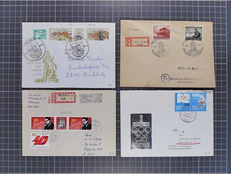 1834/2000 (ca.), Sammlung mit hunderten von Briefen und Karten ab Vorphila mit vielen besseren Einzel- und Mehrfachfrankature